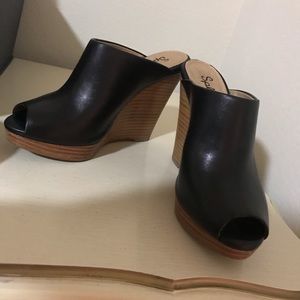 Black Splendid Wedges